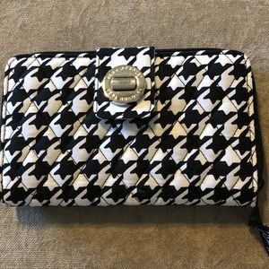 Vera Bradley Midnight Blk/Wt Houndstooth Wallet